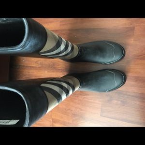 Burberry rain boots
